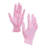 Nitrilové rukavice růžové, 100ks