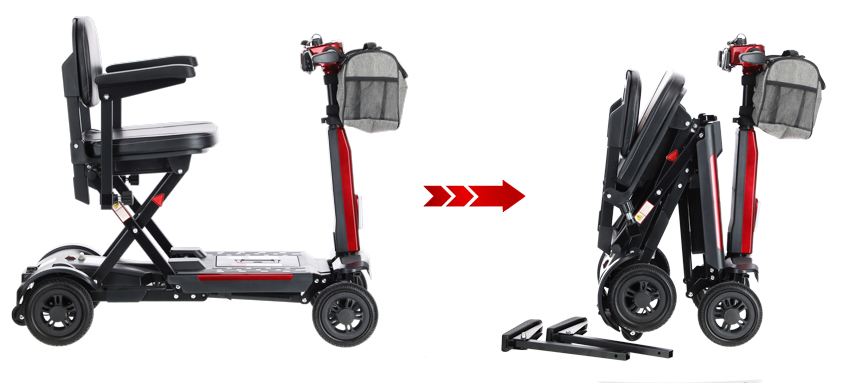 Skládací vozík COMPACT pro seniory s lithiovou baterií
