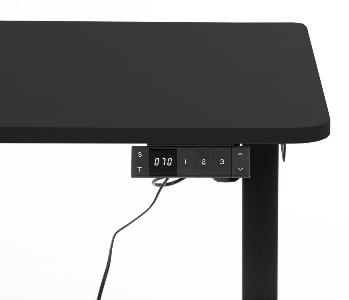 Výškově nastavitelný stůl UNIZDRAV 120x60 cm, černý