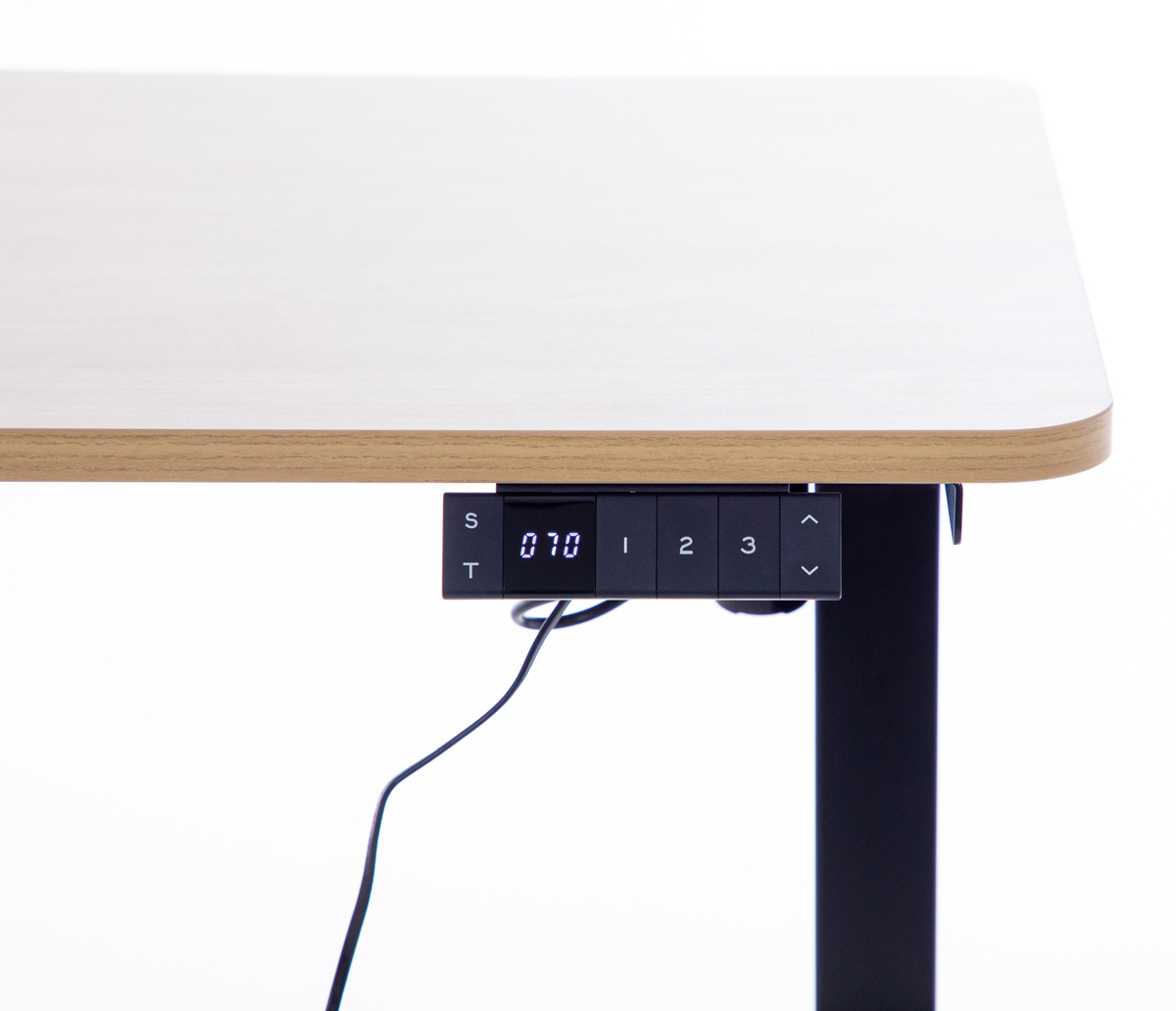 Výškově nastavitelný stůl UNIZDRAV 120x60 cm, hnědý dub