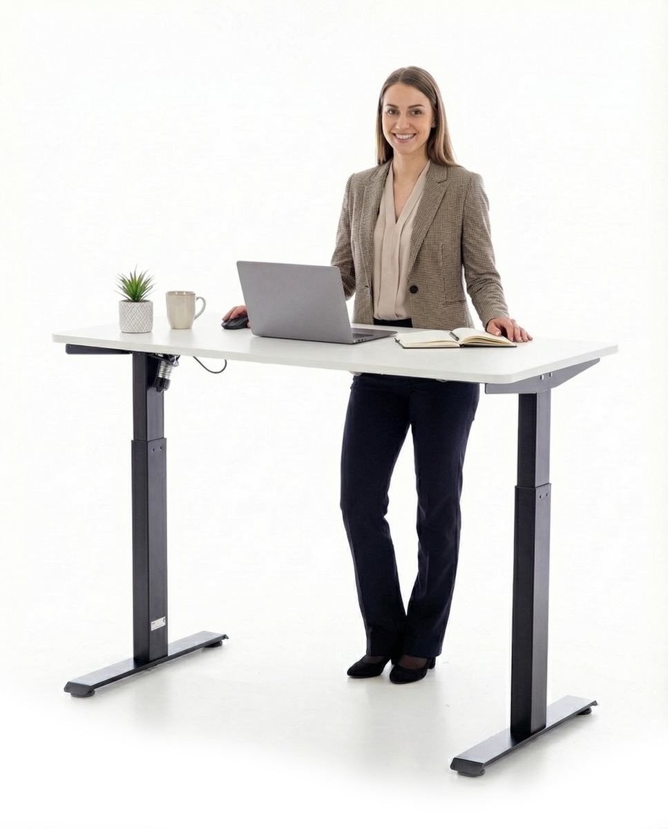 Výškově nastavitelný stůl UNIZDRAV 120x60 cm, bílý