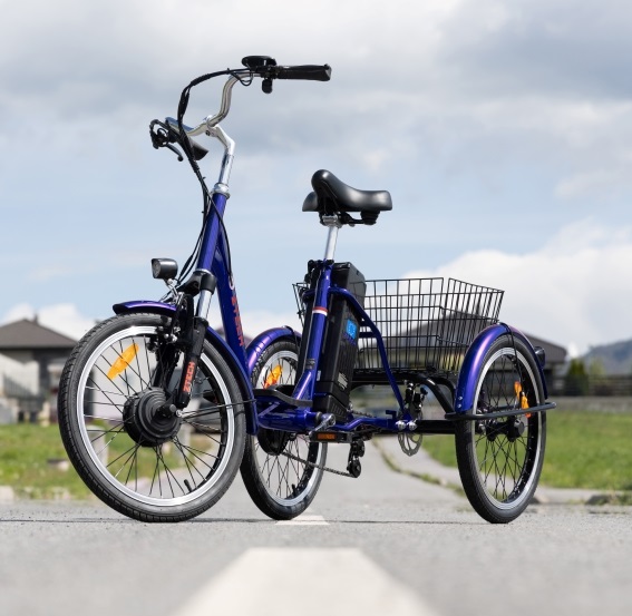Tříkolové elektrické kolo Tornádo ZTECH, modré