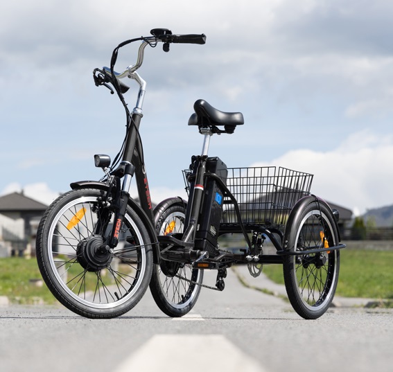 Tříkolové elektrické kolo Tornádo ZTECH, černé