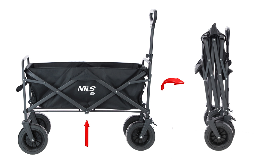 Skládací přepravní vozík s nosností 90 kg