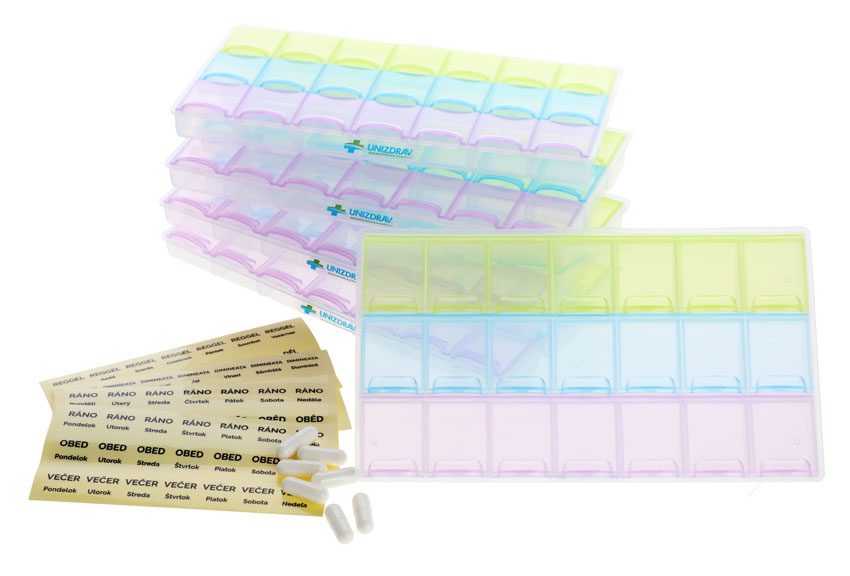 Dávkovač léků UNIZDRAV - týdenní