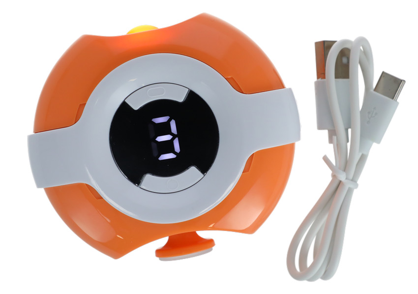 Elektrický zastřihovač nehtů, oranžový