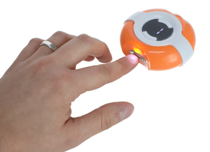 Elektrický zastřihovač nehtů, oranžový