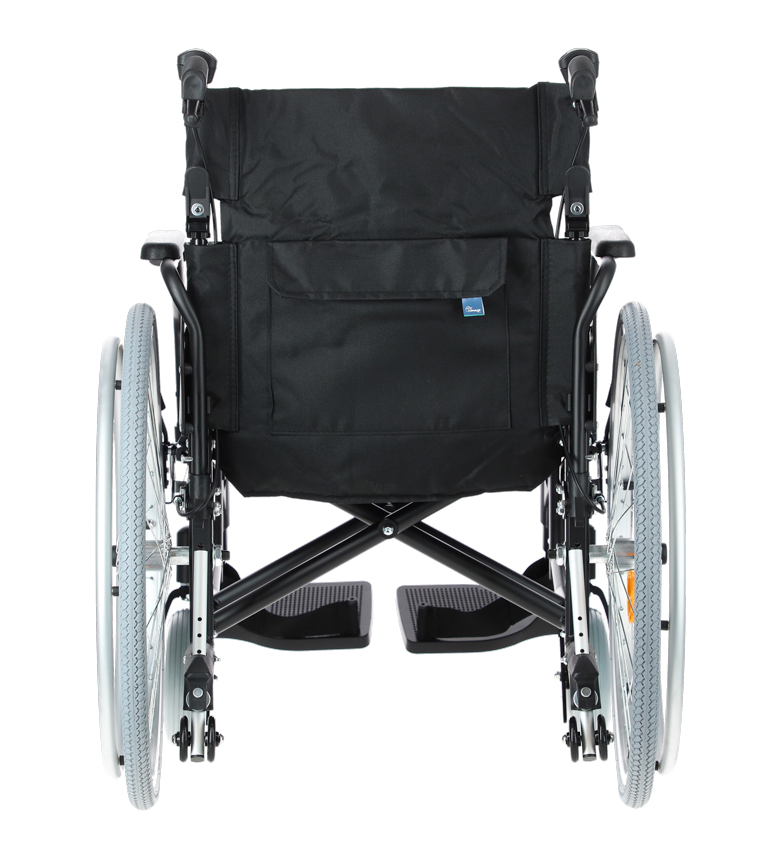 Invalidní vozík odlehčený s brzdami pro doprovod