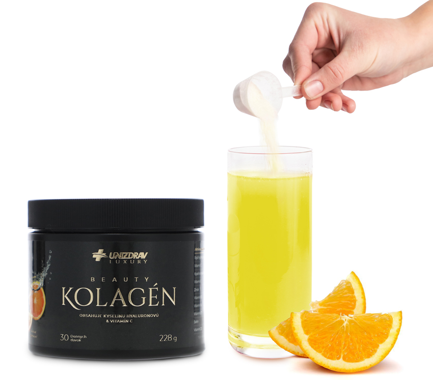 Beauty kolagen UNIZDRAV pomeranč, 30 denních dávek