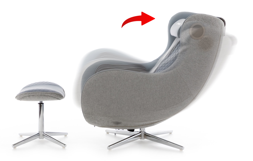Elektrické masážní křeslo Safír Relax, antracitové