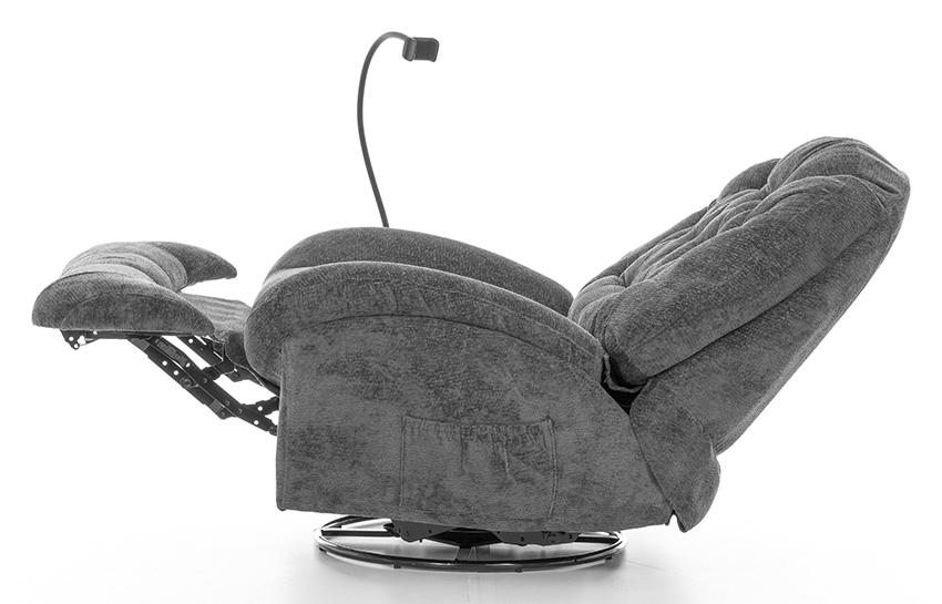 Stylové relaxační polohovací křeslo TRENDY, antracitové