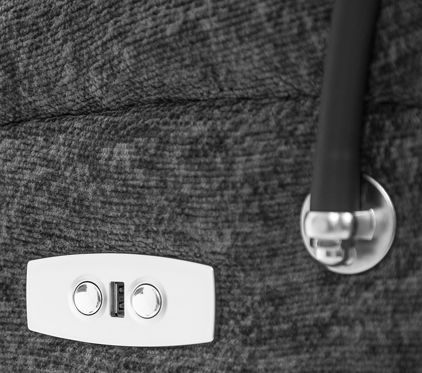 Stylové relaxační polohovací křeslo TRENDY, antracitové