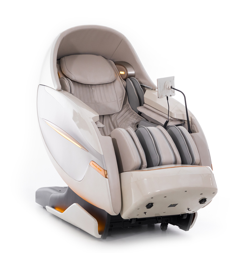 Masážní elektrické křeslo ProLux 4D MASSAGER s ionizátorem vzduchu, bílé