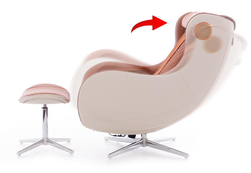 Elektrické masážní křeslo Safír Relax, cihlové