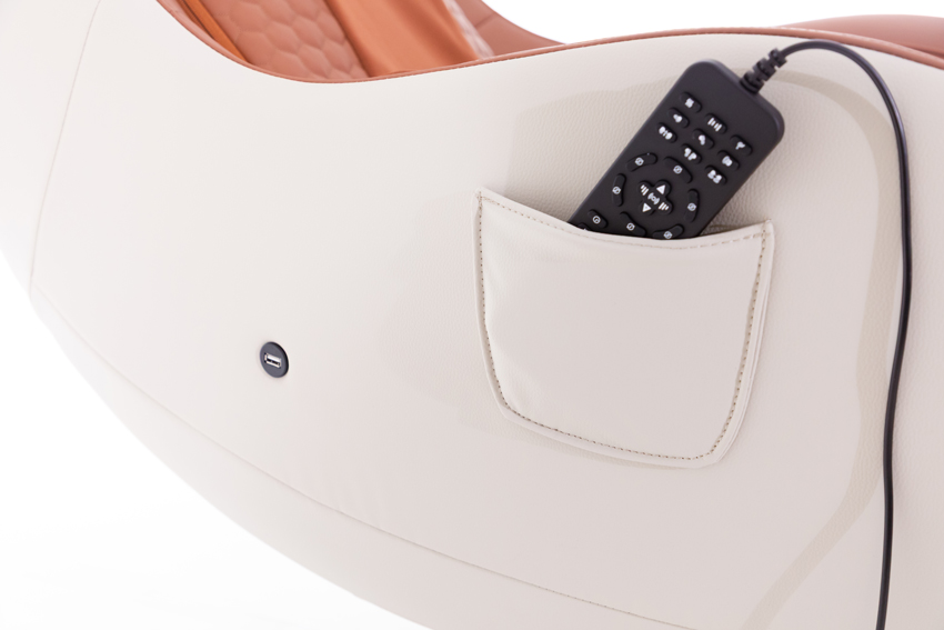 Elektrické masážní křeslo Safír Relax, cihlové
