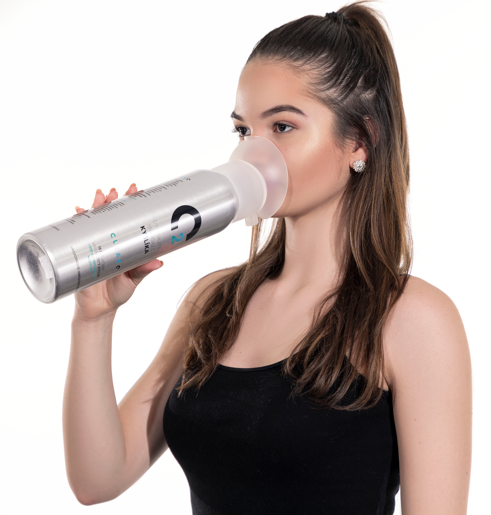 Kyslíková láhev s náustkem ClearO2 Oxygen, 15 l
