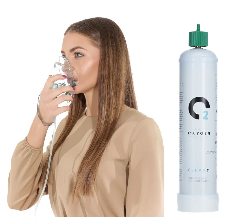 Kyslíková láhev s kyslíkovou maskou ClearO2 Oxygen, 110 l