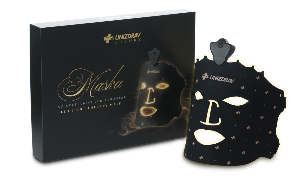 LED maska se světelnou terapií UNIZDRAV Luxury, černá