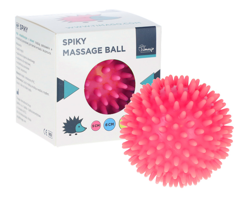 Masážní ježek, růžový 5 cm