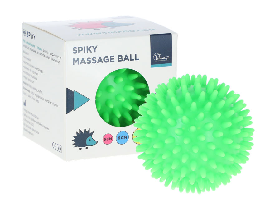 Masážní ježek, zelený 8 cm