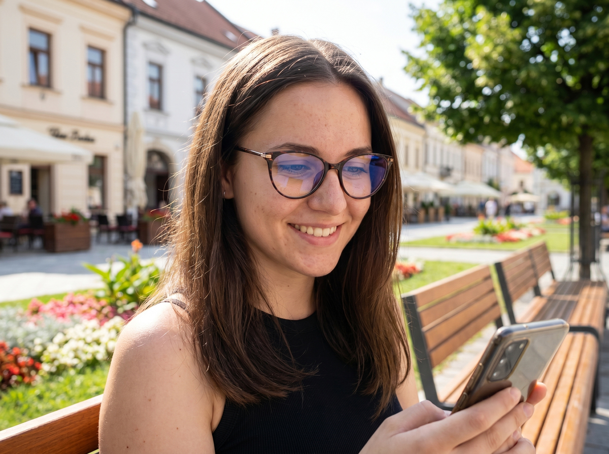 Brýle proti modrému světlu UNIZDRAV Urban Style + pouzdro, sáček a testovací sada