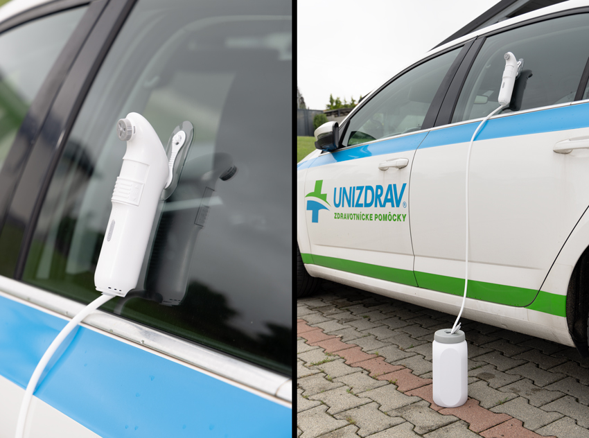 Přenosná sprcha a bidet 2v1 s nabíjecí baterií