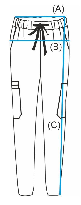 Dámské zdravotnické kalhoty Unidress Basic, modrý oceán