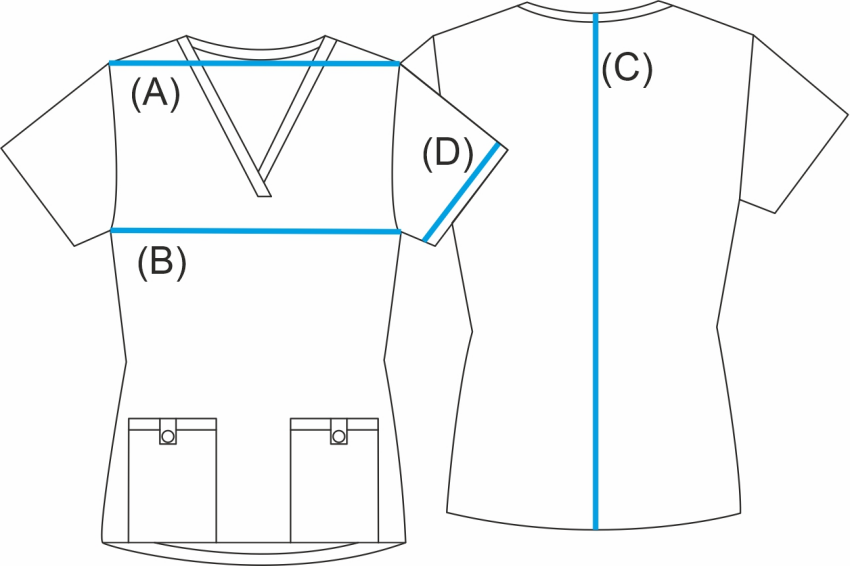 Dámská zdravotnická halenka Unidress Basic, modrý oceán