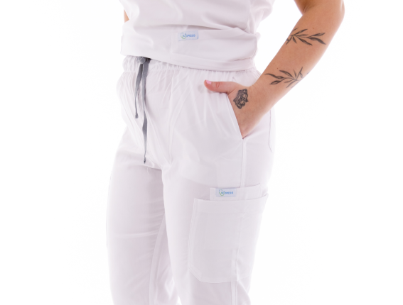 Dámské zdravotnické kalhoty Unidress Comfort, bílé