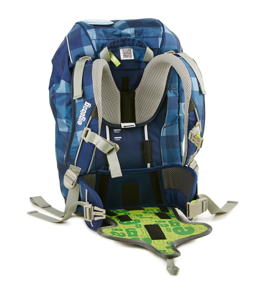 Školní taška Prime - modro-zelený ZigZag