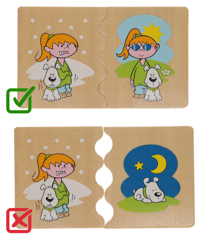 Edukační puzzle Cognito – protiklady od Beleduc