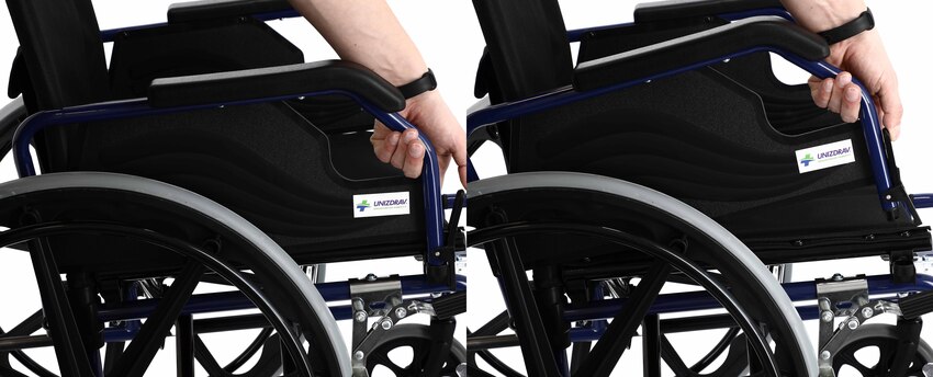Invalidní vozík UNIZDRAV - ocelovy