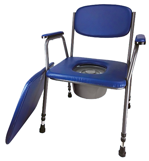Toaletní židle výškově nastavitelná - modrá