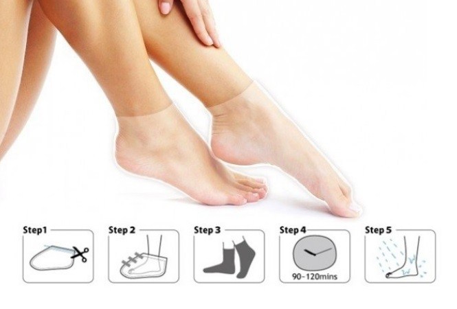 Exfoliační ponožky na zrohovatělou kůži