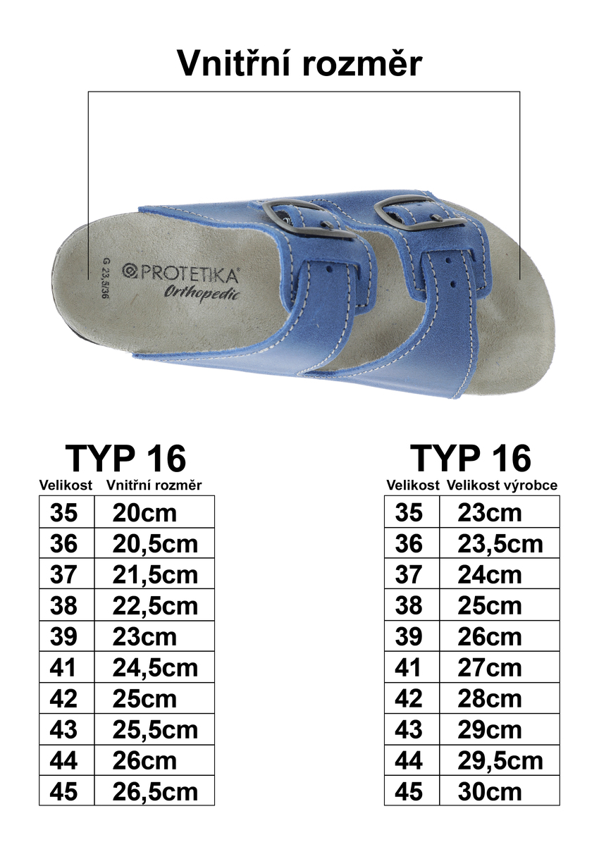 Zdravotní ortopedická obuv – typ 16 riflově modrá
