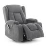 Relaxační polohovací křeslo, antracitová látka