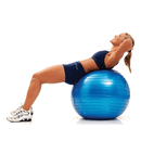 Gymnastický míč – modrý, 65 cm