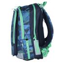 Školní batoh MIRA modrozelený
