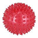 Masážní ježek, červený 9 cm