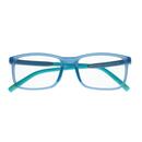 Brýle proti modrému světlu pro děti modré UNIZDRAV + pouzdro, sáček a testovací sada