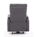 Relaxační polohovací křeslo COMFORT s funkcí masáže a výhřevu, antracitová látka