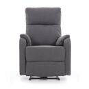 Relaxační polohovací křeslo COMFORT s funkcí masáže a výhřevu, antracitová látka