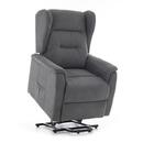 Masážní polohovací křeslo s vyklápěním COMFORT+, antracitová látka
