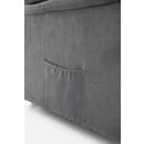 Masážní polohovací křeslo s vyklápěním COMFORT+, antracitová látka