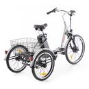 Tříkolové elektrické kolo Tornádo ZTECH, stříbrné Tříkolové elektrické kolo Tornádo ZTECH, stříbrné