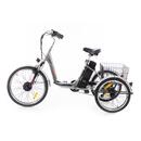 Tříkolové elektrické kolo Tornádo ZTECH, stříbrné Tříkolové elektrické kolo Tornádo ZTECH, stříbrné