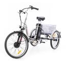 Tříkolové elektrické kolo Tornádo ZTECH, stříbrné Tříkolové elektrické kolo Tornádo ZTECH, stříbrné