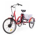 Tříkolové elektrické kolo Tornádo ZTECH, červené