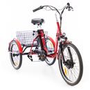 Tříkolové elektrické kolo Tornádo ZTECH, červené