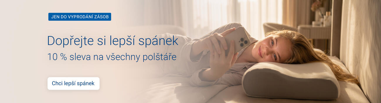 10% sleva na kategorii polštáře